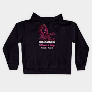 Choose To Challenge International Womens Day 2021 Kids Hoodie